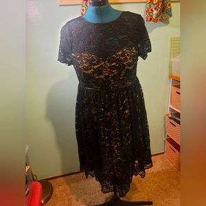 Black Lace Torrid dress size 00